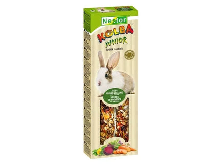 Young Rabbit Treats with Vegetables, Hay, Dandelions, and Herbs, 2 pcs.