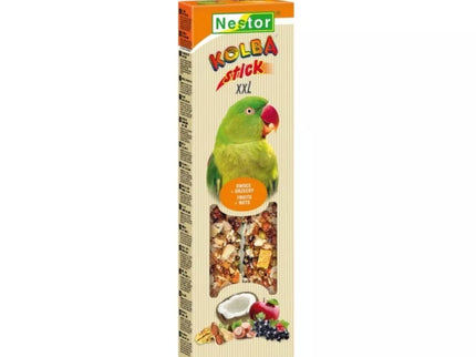 Nestor XXL Treats for Medium Parrots with Fruits and Nuts, 2 Pieces