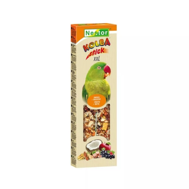 Nestor XXL Treats for Medium Parrots with Fruits and Nuts, 2 Pieces