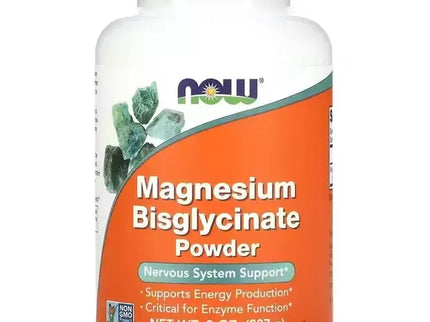 NOW Foods Magnesium Bisglycinate Powder 227 g. (Magnio bisglicinatas)