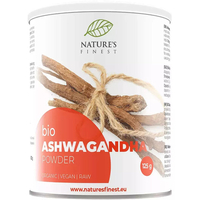 Nature's Finest Ašvaganda, ekologiška 125 g.