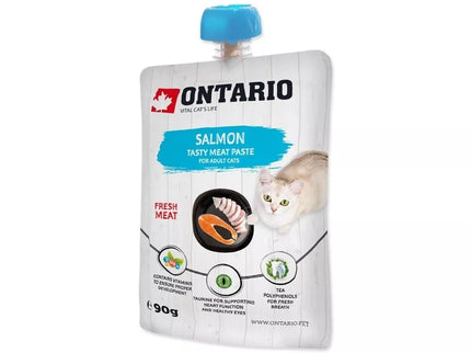Ontario Wet Cat Food with Salmon, 90g (Twist-off)
