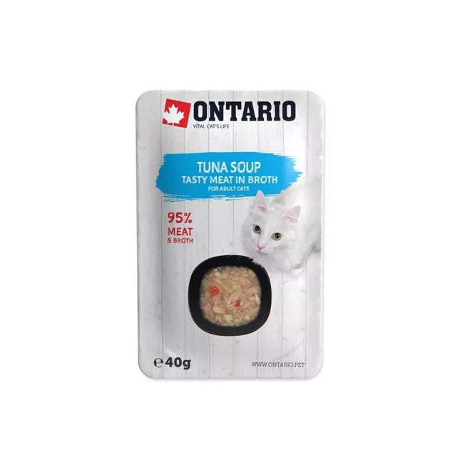 Ontario Wet Food (Soup) for Cats with Tuna and Vegetables, 40 g