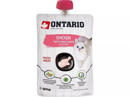 Ontario drėgnas jaunų kačiukų maistas su vištiena, 90 g