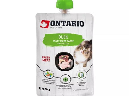 Ontario drėgnas suaugusių kačių maistas su antiena, 90 g