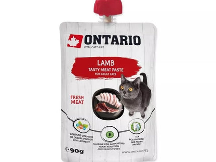 Ontario drėgnas suaugusių kačių maistas su ėriena, 90 g