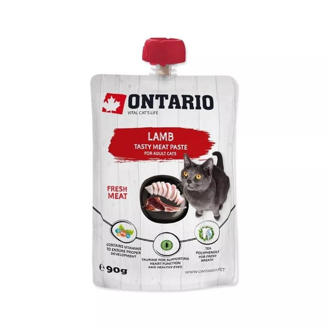 Ontario Wet Adult Cat Food with Lamb, 90 g