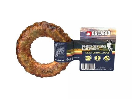 Ontario skanėstas šunims jautienos skonio riestainis, 8,9 cm