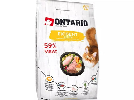 Ontario visavertis pašaras suaugusioms katėms Cat Exigent, 0,4 kg
