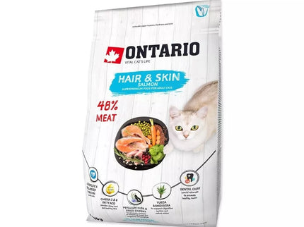 Ontario visavertis pašaras suaugusioms katėms Cat Hair&Skin, 0,4 kg