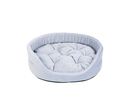Oslo Pet Bed with Cushion, Blue