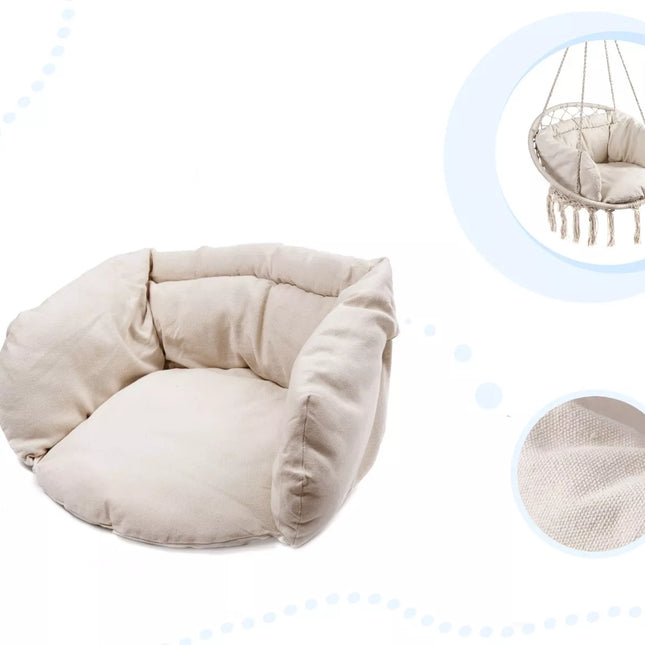 Hanging hammock + pillow (white)