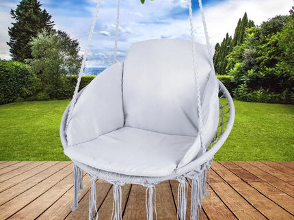 Pakabinamas hamakas + pagalvė (pilkas)