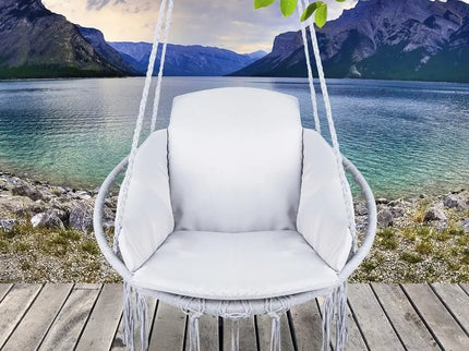 Pakabinamas hamakas + pagalvė (pilkas)