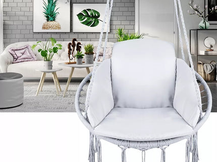 Pakabinamas hamakas + pagalvė (pilkas)