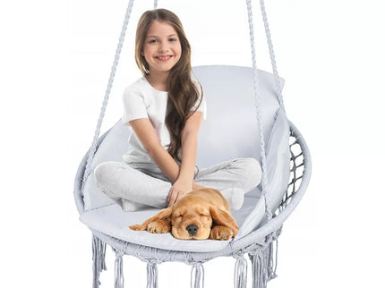 Pakabinamas hamakas + pagalvė (pilkas)