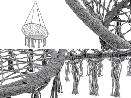 Pakabinamas hamakas su atlošu (Pilkas)