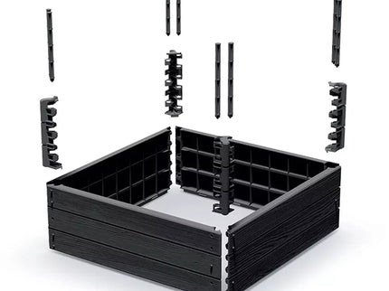 Raised Plastic Garden Bed, 75.6x75.6x25 cm