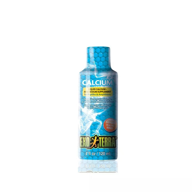 Exoterra Liquid Calcium Feed Supplement for Reptiles, 120 ml