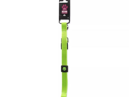Active Dog Premium Leash for Dogs, Size M, 2x120 cm, Lime Color