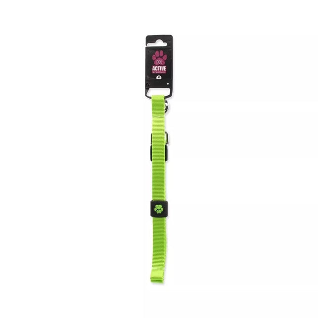 Active Dog Premium Leash for Dogs, Size M, 2x120 cm, Lime Color
