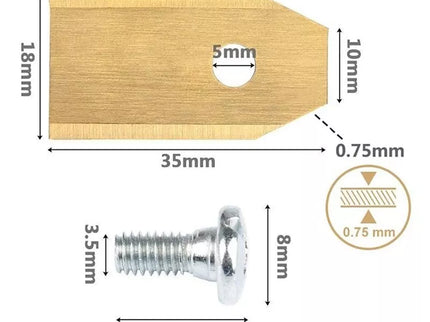Peiliukų komplektas vejos robotams