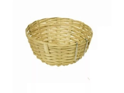 Woven Bamboo Bird Nest, 13x6 cm
