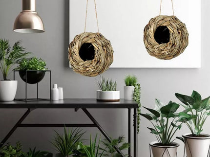 Woven Birdhouse for Birds
