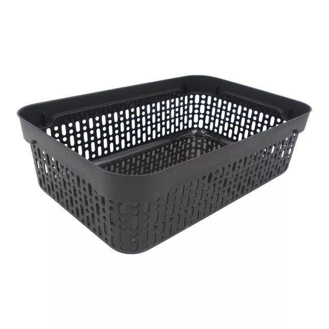 Plastic box with lid 40x30x13 cm BLACK