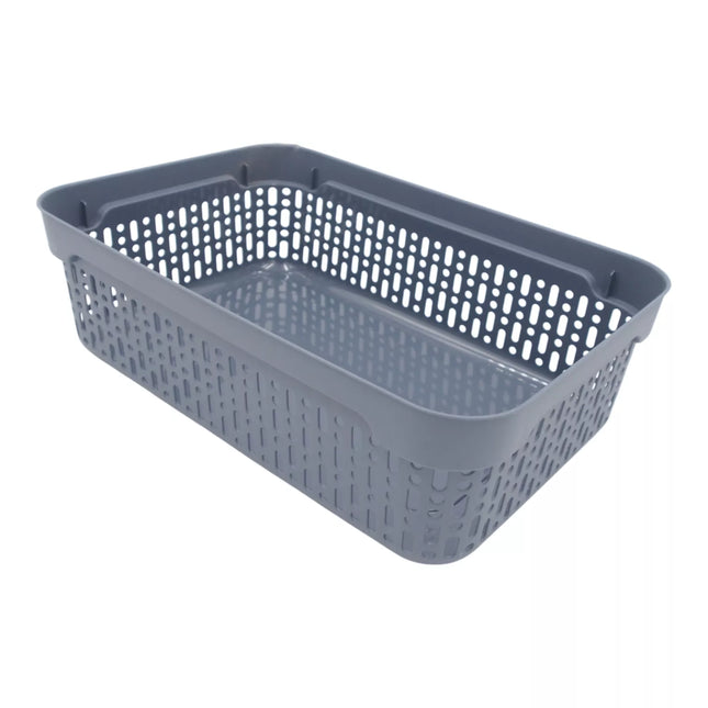 Plastic Box with Lid 40x30x13 cm GREY