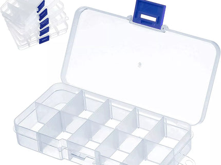 Plastic box, 10 compartments