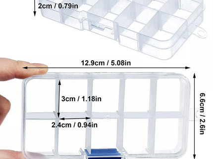 Plastic box, 10 compartments