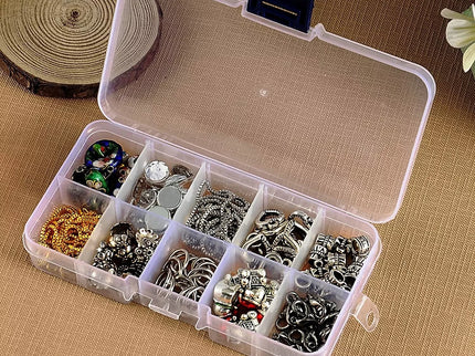 Plastic box, 10 compartments