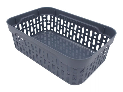 Plastic box with holes, 18 x 12 x 6 cm GRAY