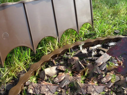 Plastic Lawn Edging 5 pcs. - Black