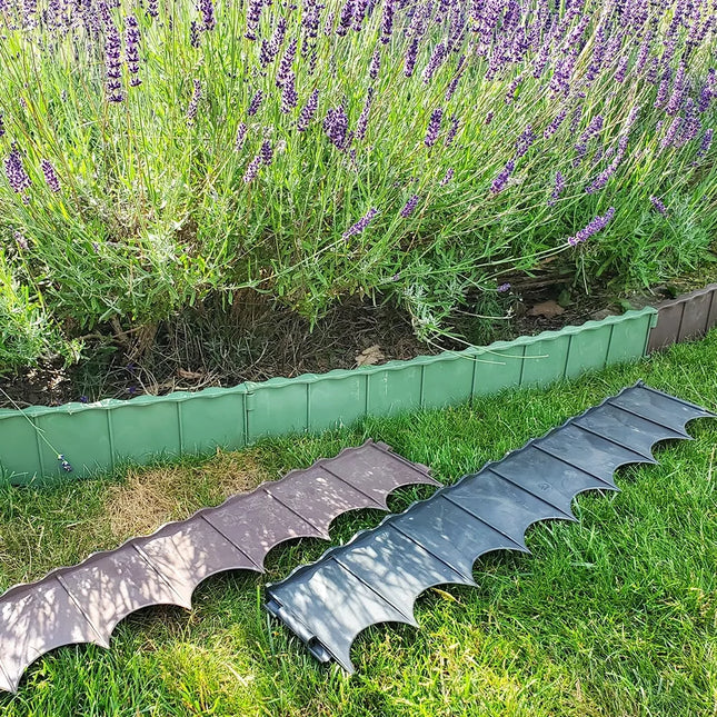 Plastic Lawn Edging 5 pcs. - Green