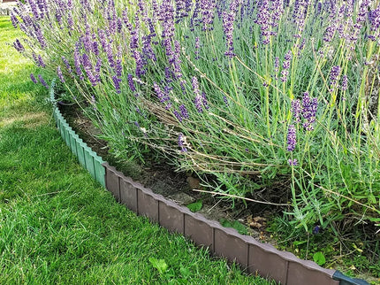 Plastic Lawn Edging 5 pcs. - Black