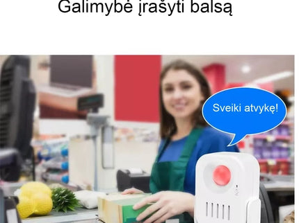 Praėjimo skambutis (galima įrašyti balsą)