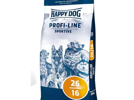Happy Dog visavertis pašaras suaugusiems aktyviems šunims Profi-Line Sportive 20 kg