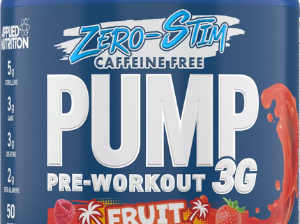 Applied Nutrition Pump 3G Zero Stim Caffeine Free Pre Workout 375 g