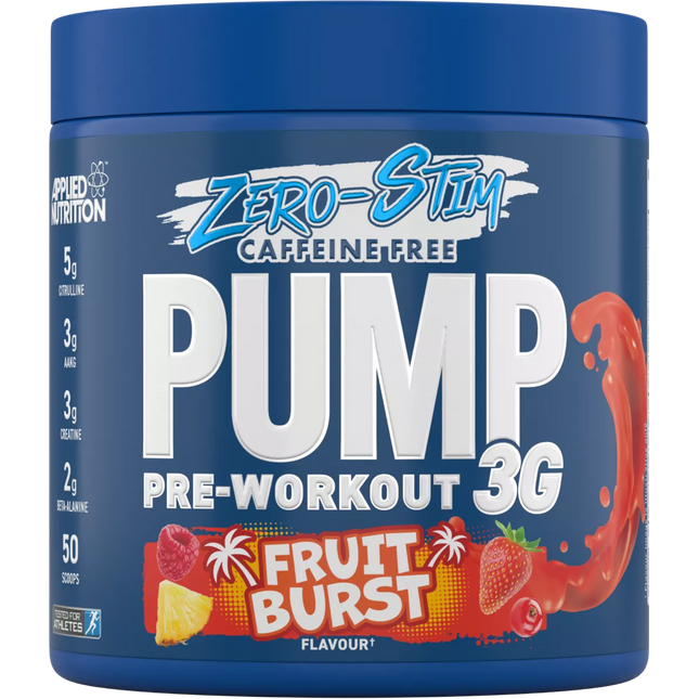 Applied Nutrition Pump 3G Zero Stim Caffeine Free Pre Workout 375 g