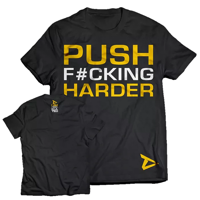 Dedicated Men's T-shirt "PUSH HARDER"
