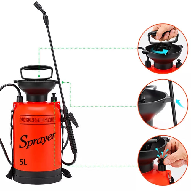 Rankinis slėginis sodo purkštuvas 5 l