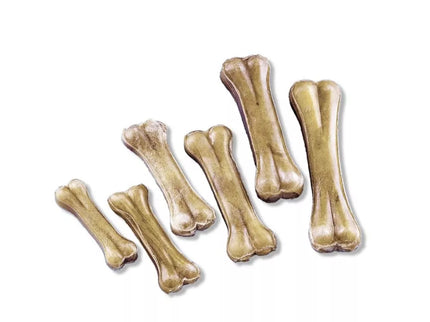 Rudi kaulai šunims iš jaučio odos 16,5 cm (10 vnt.)