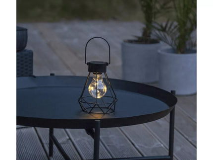 Saulės energija įkraunama LED lempa „Edison“