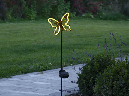 Saulės energija maitinama dekoratyvinė lempa „Drugelis“