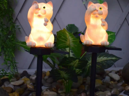 Saulės LED lempa "Katė"