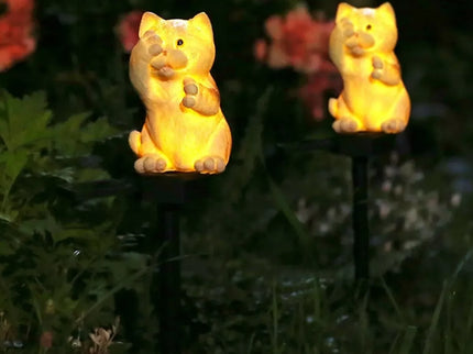 Saulės LED lempa "Katė"