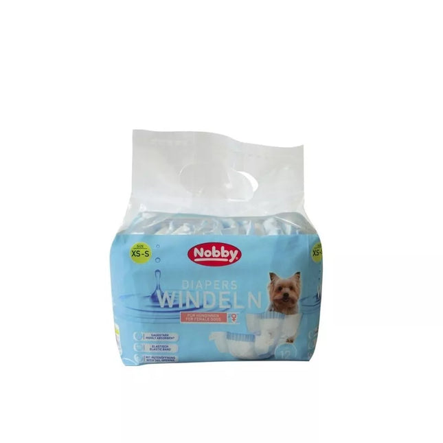 Female Dog Diapers, 12 pcs., Size XS - S, 20 - 28 cm