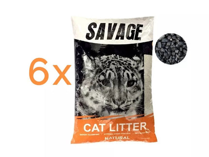 Savage Clumping Litter with Charcoal, 6x5 L